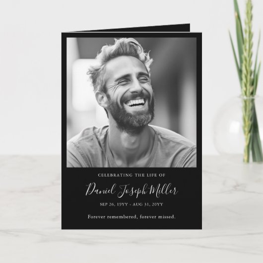 お祝い追悼式 カード (正面)