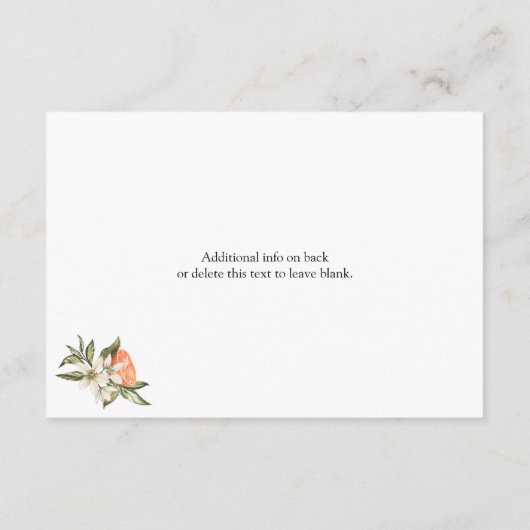 お祝い金リクエスト クレメンティン グリーne_カード エンクロージャーカード (裏面)