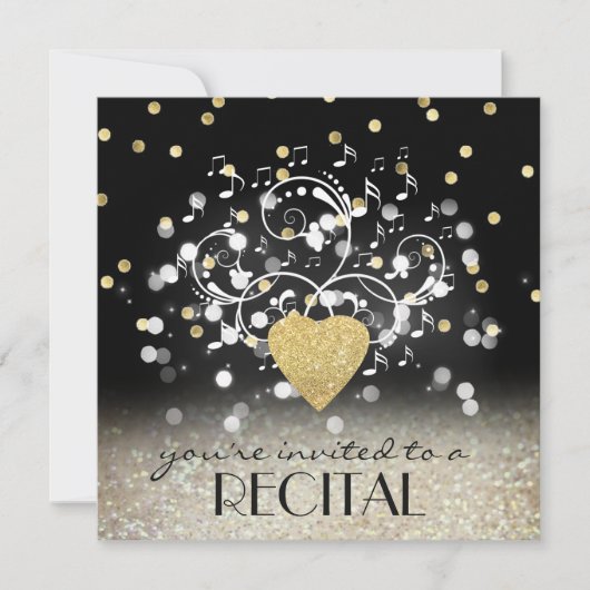 お祝い音楽発表会 招待状 (正面)