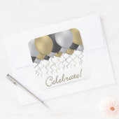 お祝い風船 スクエアシール (封筒)