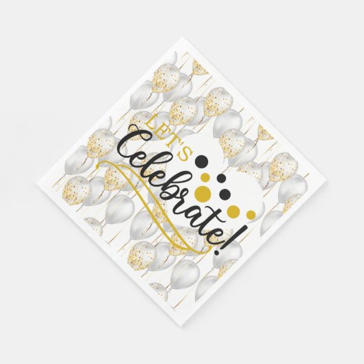お祝い風船 ナプキン スタンダードランチョンナプキン (角)