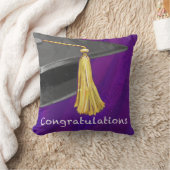 お祝い黒紫 クッション (ブランケット)