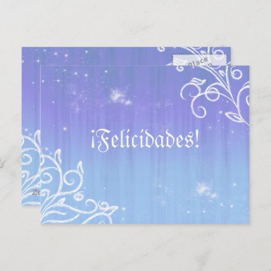 お祝い01 - ポストカード (正面/裏面)