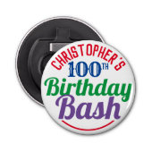 お祝い100誕生日 栓抜き (正面)