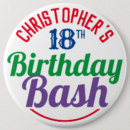 お祝い18誕生日ボタン 缶バッジ