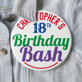 お祝い18誕生日ボタン 缶バッジ (インサイチュ)