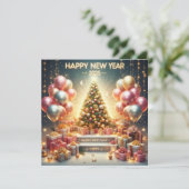 お祝い2025年新年 喜びの祝賀カード シーズンカード (スタンド正面)