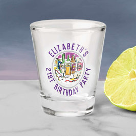 お祝い21歳 ショットグラス