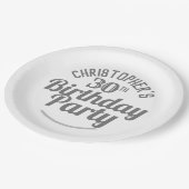 お祝い30歳の誕生日紙プレート ペーパープレート (アングル)