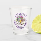 お祝い40歳のバースデーショットグラス ショットグラス (正面)