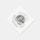 お祝い50誕生日 スタンダードカクテルナプキン (角)