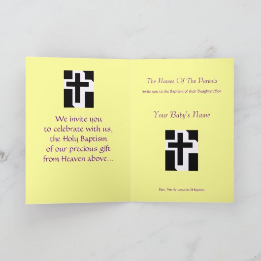 お祝い6世 招待状 (内部)