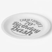 お祝い70歳の誕生日紙プレート ペーパープレート (アングル)