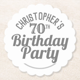 お祝い70歳誕生日紙コースター ペーパーコースター