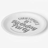 お祝い8世誕生日紙プレート ペーパープレート (アングル)