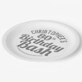 お祝い80歳の誕生日紙プレート ペーパープレート (アングル)