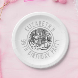 お祝い90歳の誕生日紙プレート ペーパープレート