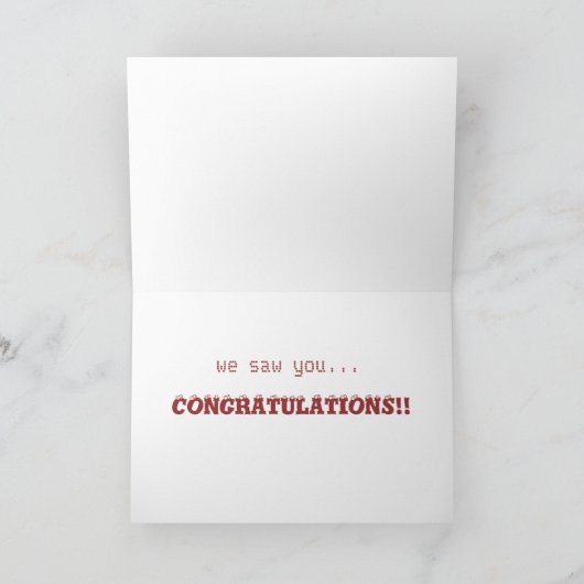 お祝い…それをしました!! カード (内部)