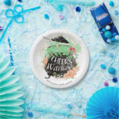 お祝い ウィッチーズ ハロウィン ブライダルシャワー ペーパープレート (パーティー)