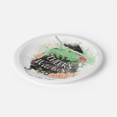 お祝い ウィッチーズ ハロウィン ブライダルシャワー ペーパープレート (アングル)