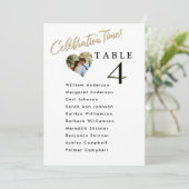 お祝い ウェディング 席次表 カード ゲスト名 (スタンド正面)