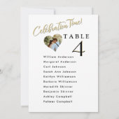 お祝い ウェディング 席次表 カード ゲスト名 (裏面)