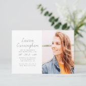 お祝い・オブ・ザ・素敵な人生モダン写真 招待状 (スタンド正面)