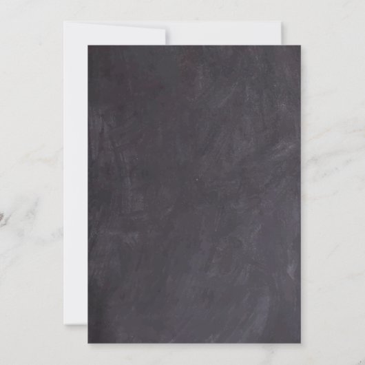 お祝い・オブ・ライフひまわりフローラ石板写真 招待状 (裏面)