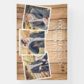 お祝い・オブ・ライフカントリー・ウ素朴ッド・フォト 横断幕 (縦)