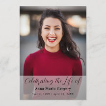 お祝い・オブ・ライフシンプルフォト記念葬儀