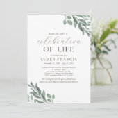 お祝い・オブ・ライフシンプルモダン招待状 招待状 (スタンド正面)