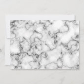 お祝い・オブ・ライフシンプル・エレガント大理石フォト 招待状 (裏面)