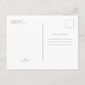 お祝い・オブ・ライフシンプル・シックエレガントフォト インビテーションポストカード (裏面)