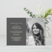 お祝い·オブ·ライフシンプル·モダンエレガント写真 招待状 (スタンド正面)