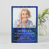 お祝い・オブ・ライフパーソナライズされた・フォト・メモリアル 招待状 (スタンド正面)