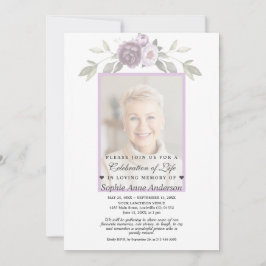 お祝い・オブ・ライフフローラ写真記念館 招待状