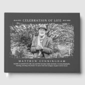 お祝い・オブ・ライフモダンシンプルフォト ゲストブック (正面)