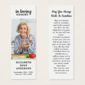 お祝い・オブ・ライフモダン・フォト・メモリアル (正面&裏面)