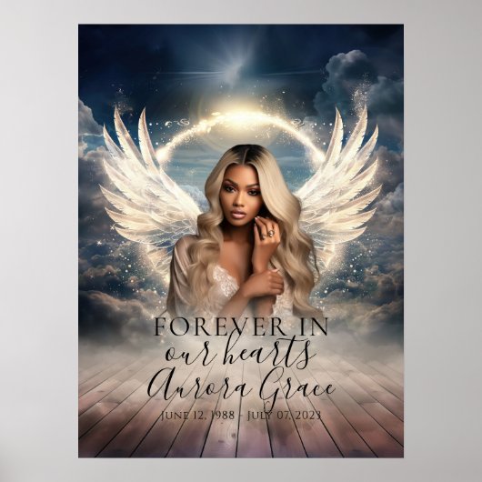 お祝い・オブ・ライフ天上記念ウェルカムサイン ポスター (正面)