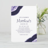 お祝い·オブ·ライフ天然鉱石 招待状 (スタンド正面)