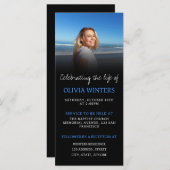 お祝い・オブ・ライフ招待状と写真 (正面/裏面)