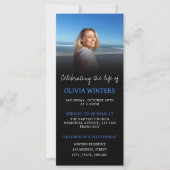 お祝い・オブ・ライフ招待状と写真 (正面)