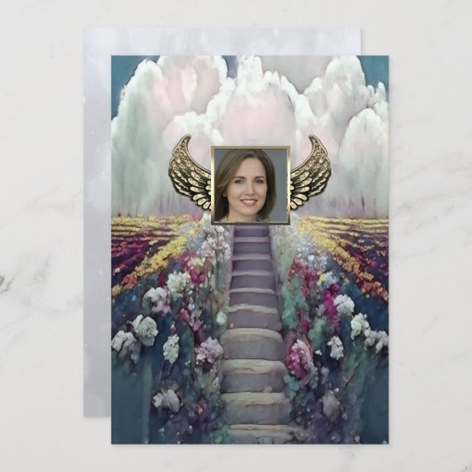 お祝い・オブ・ライフ招待状 招待状 (正面/裏面)