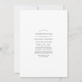 お祝い・オブ・ライフ招待状 招待状 (正面)