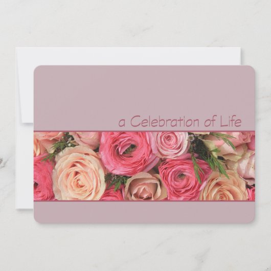 お祝い・オブ・ライフ招待状 招待状 (正面)