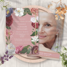 お祝い・オブ・ライフ葬儀ピンクローズフローラ写真