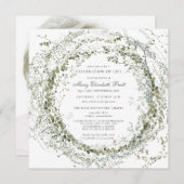 お祝い・オブ・ライフ葬儀写真植物園 招待状 (正面/裏面)