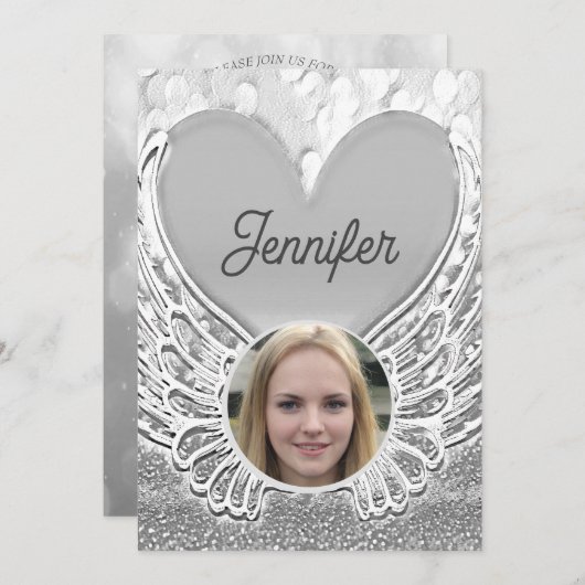 お祝い・オブ・ライフ葬儀招待状 招待状 (正面/裏面)