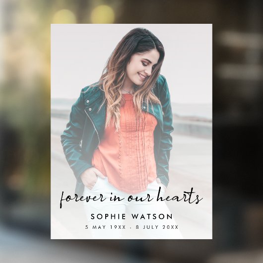 お祝い・オブ・ライフ葬儀記念写真モダン ウィンドウサイン