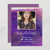 お祝い・オブ・ライフ葬儀記念写真予算 (正面/裏面)